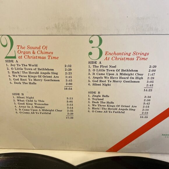 90 Minutes Of Christmas Music (Vinyl, 1966, 3x LP) Realistic 50-1966 8 VG+ Box - Picture 3 of 12